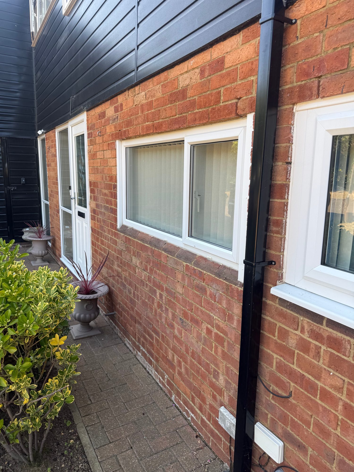 Before, Ground Floor Exterior Makeover: Clean White Render Finish, Milton Keynes village (3)