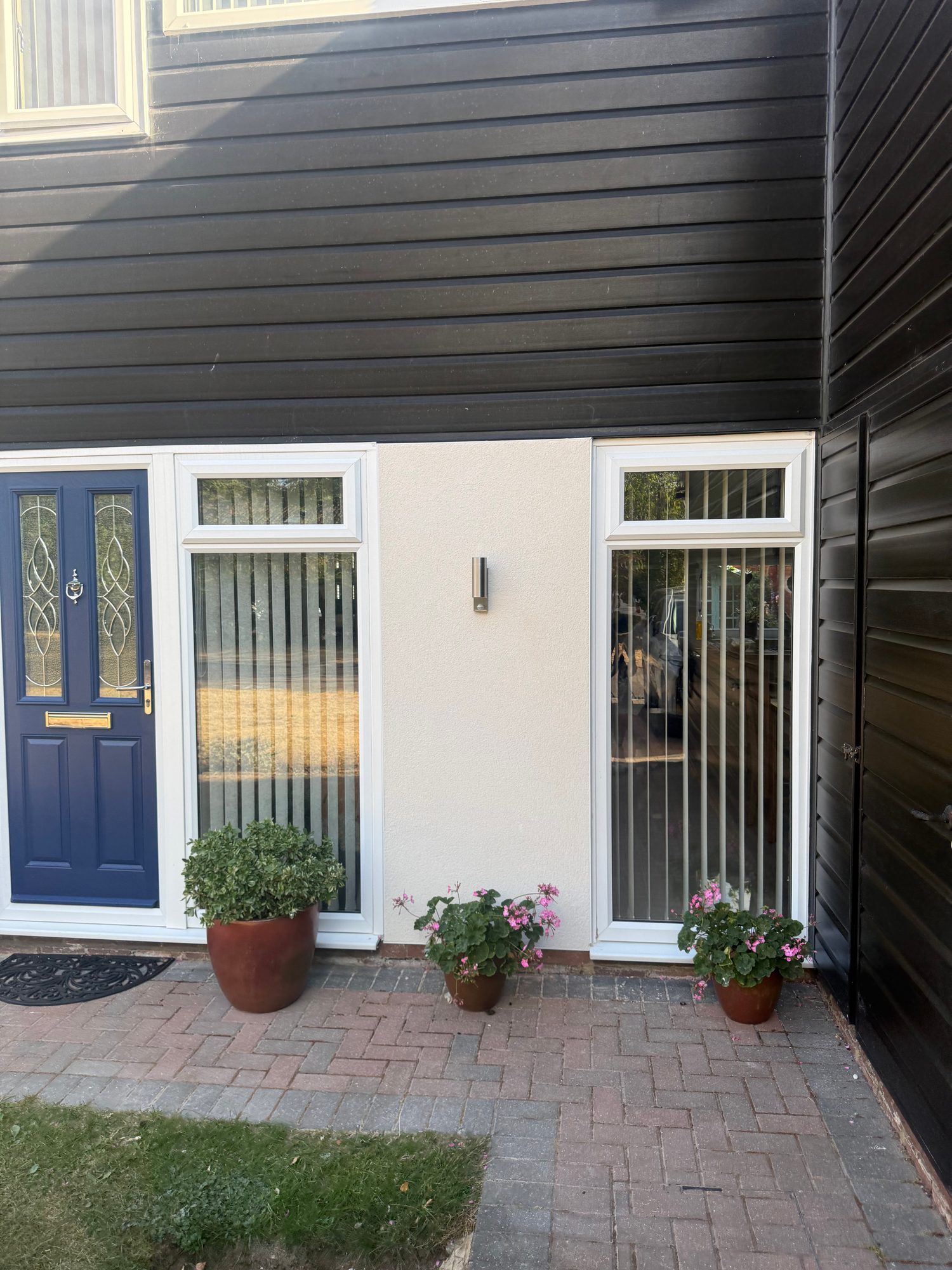 Completed, Ground Floor Exterior Makeover: Clean White Render Finish, Milton Keynes village (3)