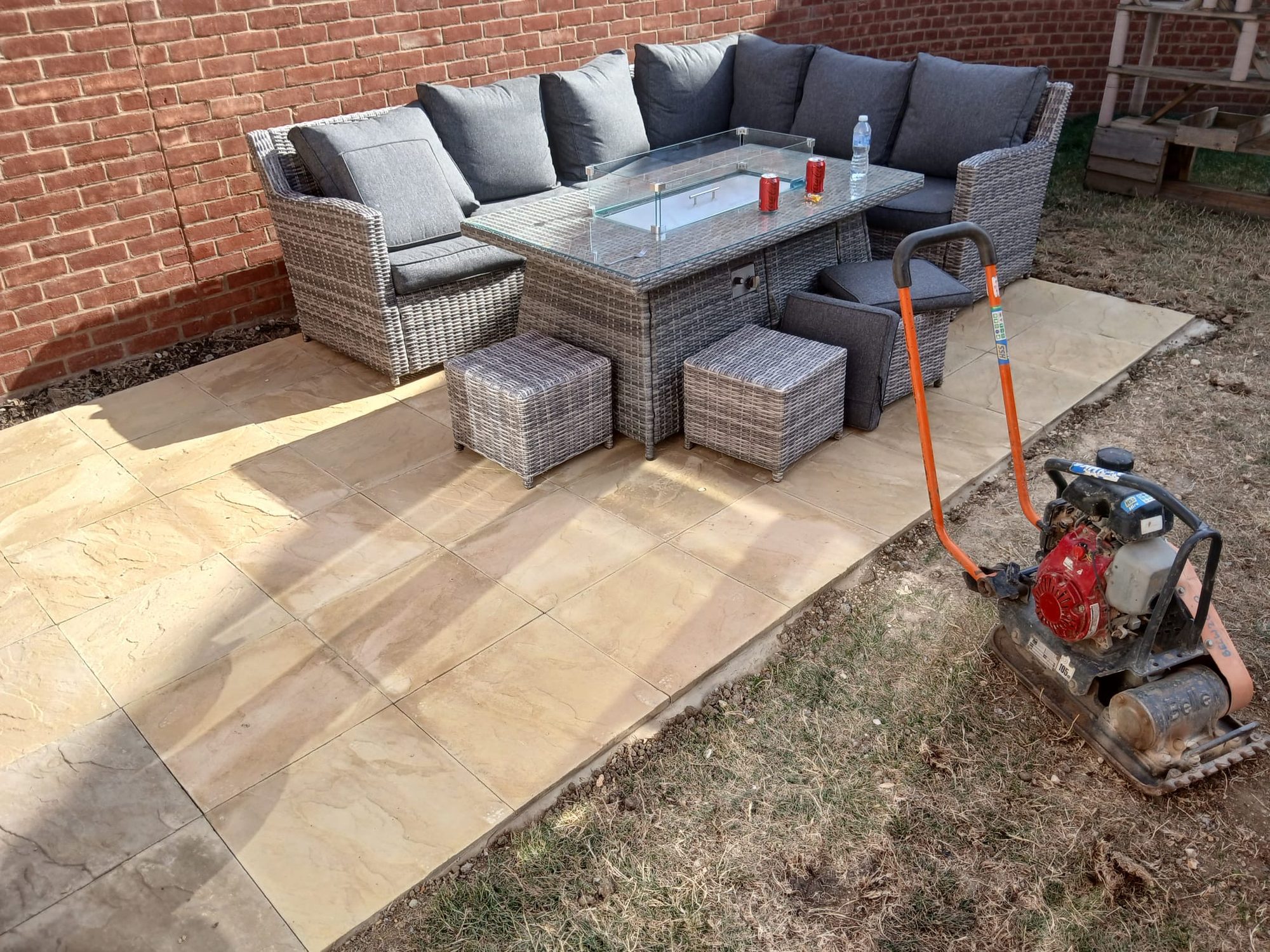 After — Patio, Pathway & New French Door Installation – Wixams, Bedford — Landscaping & Patios — Wixams, Bedford